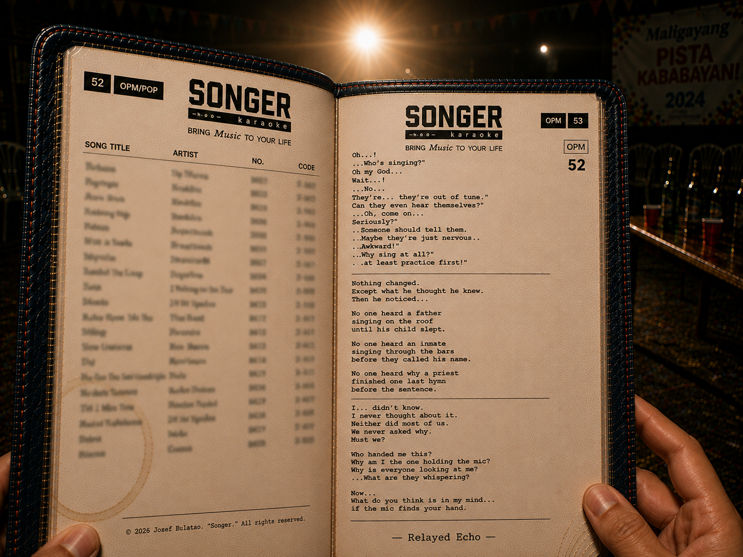 Songer poem artwork