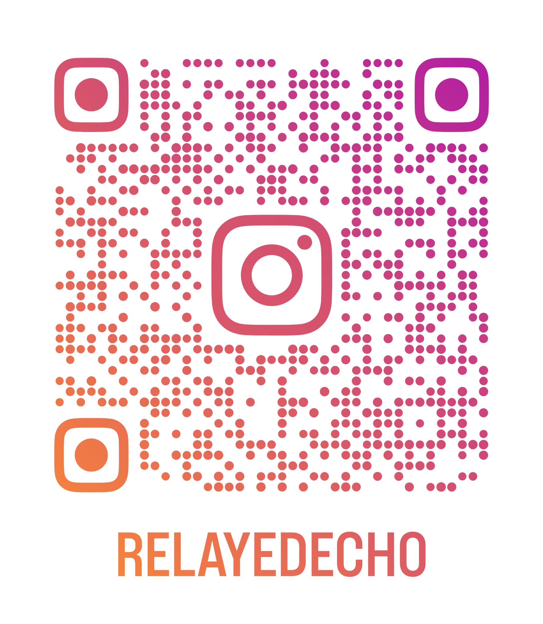 Relayed Echo Instagram QR